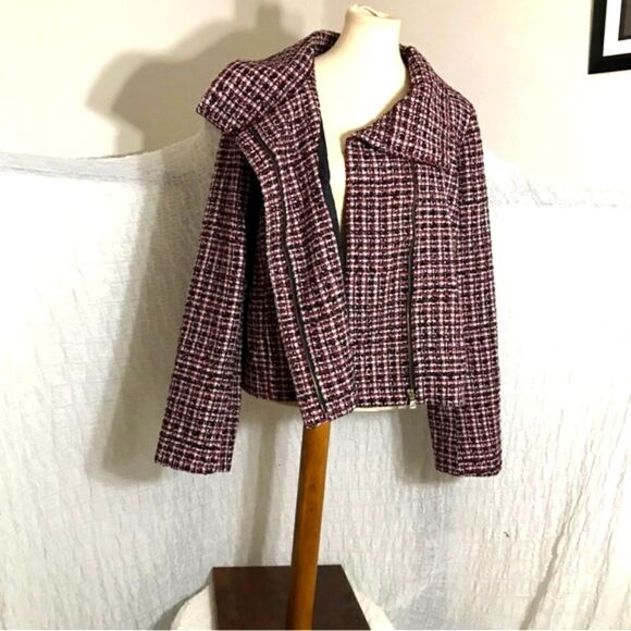 Talbots Reddish Tweed Jacket Size XL - Picture 4 of 8